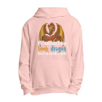 I'd Rather Be A Book Dragon Than A Book Worm Retro Urban Pullover Hoodie | Artistshot