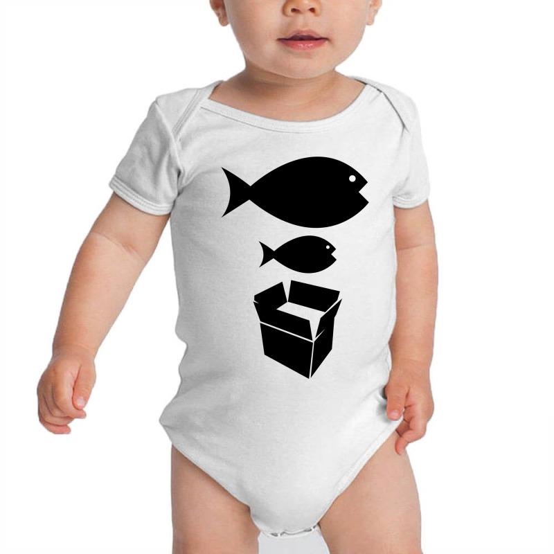 Big Fish Little Fish Cardboard Box   Music T Shirt Baby Bodysuit by irvandwi2 | Artistshot