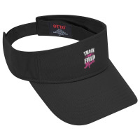 Track & Field Mom Sports Running Proud Mother's Day Tank Top Visor Hat | Artistshot