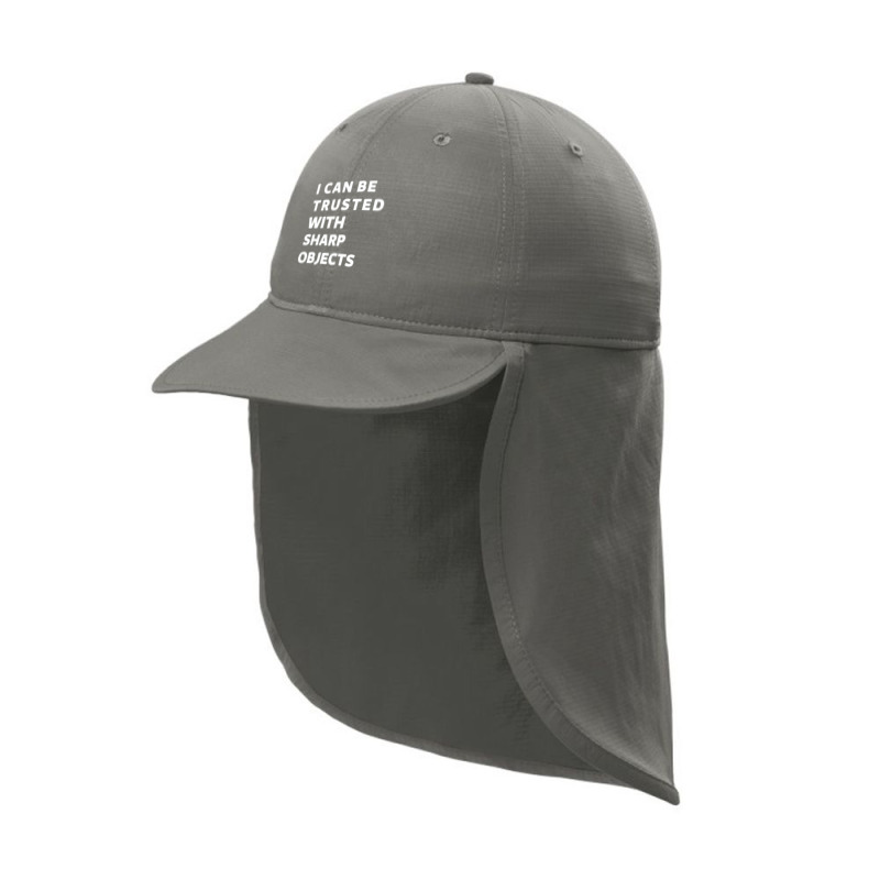 I Can Be Trusted With Sharp Objects Sun Shade Cap | Artistshot