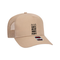 Cats Are My Favorite People Mesh Back Trucker Hat | Artistshot