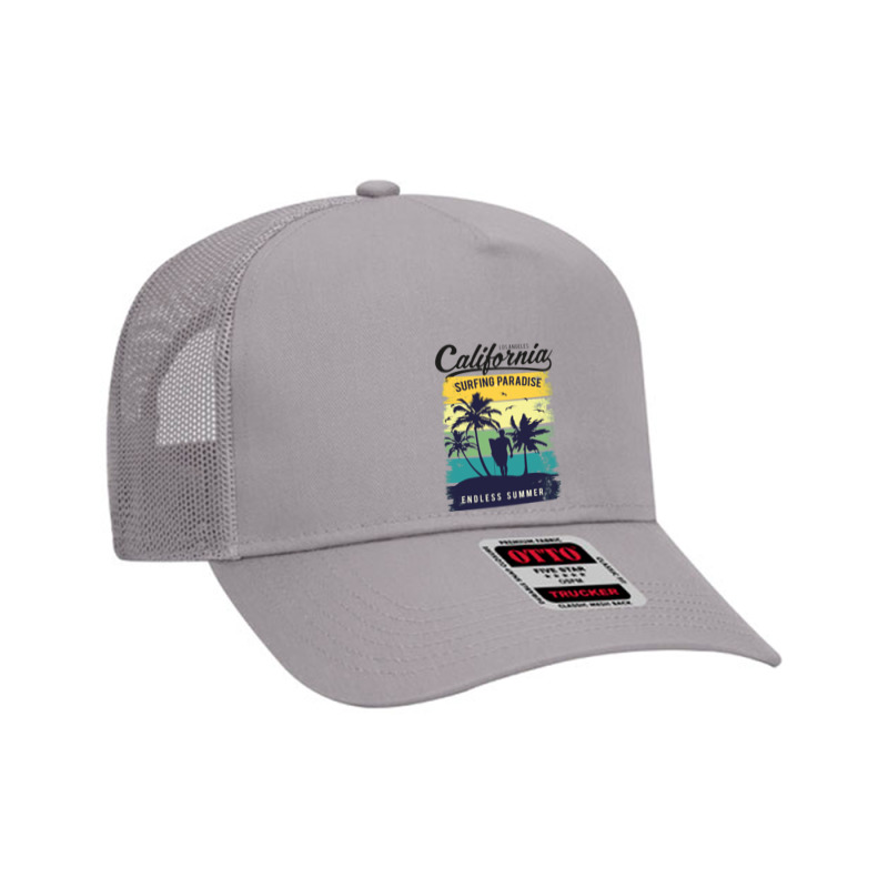 California Surfing Paradise,seal Beach California California Beach Sur Mesh Back Trucker Hat by nbobatiga | Artistshot