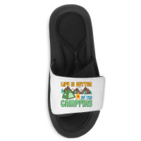 Life Is Better By The Campfire Slide Sandal | Artistshot