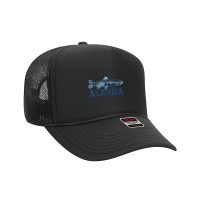 Fishing Alaska Trout Salmon Fly Fishing Fish Orca Whale Nature 598 Foam Trucker Hat | Artistshot