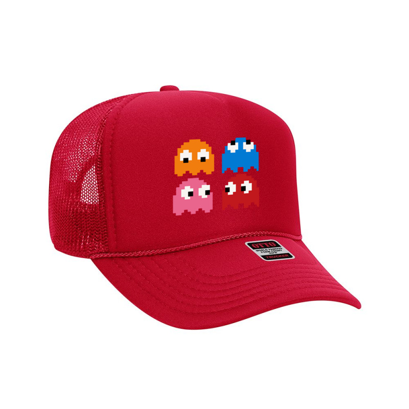 Pacman Ghosts Cool Retro 80s Foam Trucker Hat by wongnyleneh | Artistshot