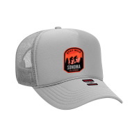 Womens Sonoma California Hiking In Nature Foam Trucker Hat | Artistshot