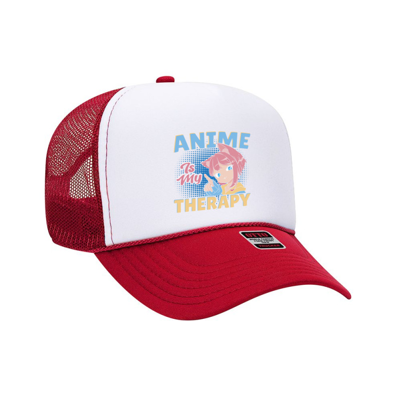 Anime Is My Therapy Foam Trucker Hat by AndreaVMShop | Artistshot