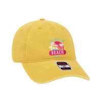 Womens Retro Cool Clearwater Beach Original Florida Sunset Beaches V N Dyed Cap | Artistshot