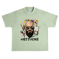 Bald Bearded Man Art Teacher Urban Heavy T-shirt | Artistshot