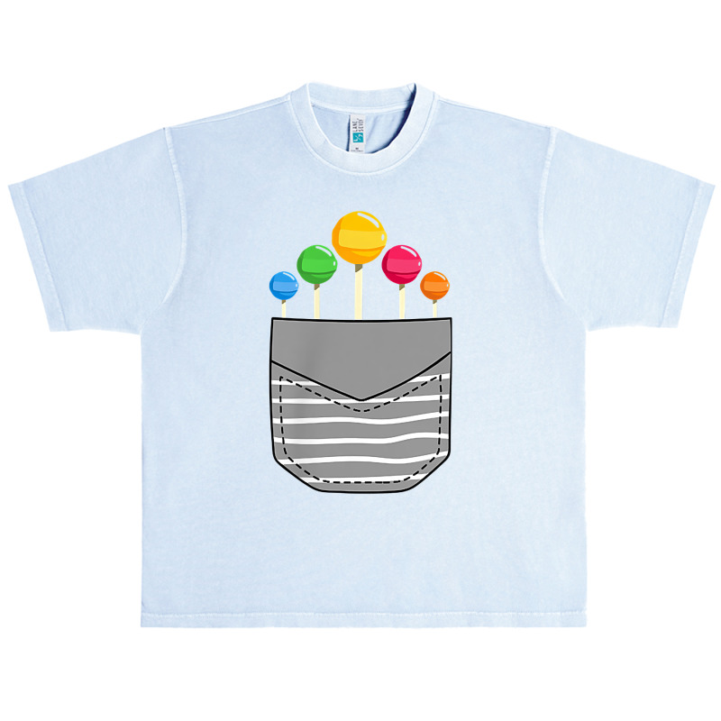 Funny Rainbow Sucker Candy Stick Lollipop Pocket T Shirt Urban Heavy T-shirt by roopeedwrich76 | Artistshot