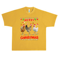 Chicken Design Merry Christmas Chicken For Kids Costume Cute 32 Hen Ch Urban Heavy T-shirt | Artistshot