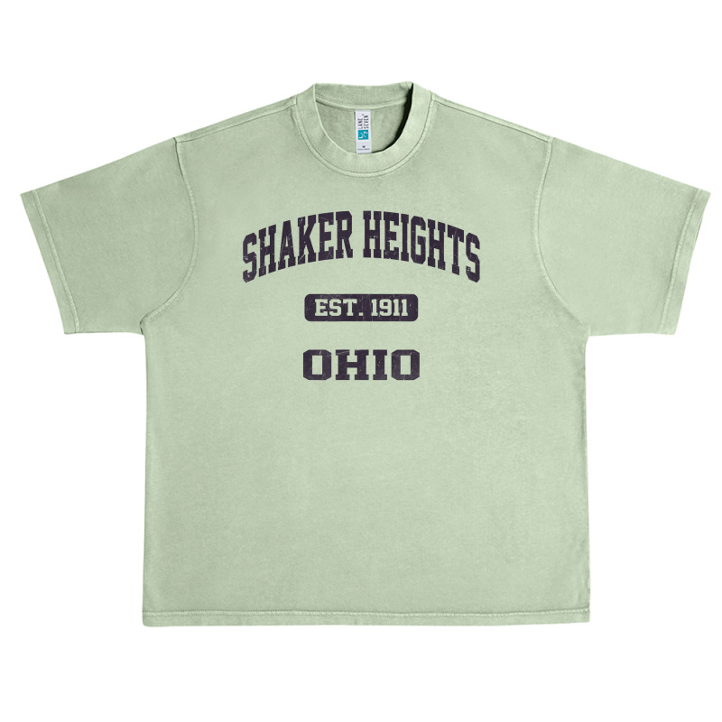 Shaker Heights Ohio Oh Vintage State Athletic Style T Shirt Urban Heavy T-shirt by pickengtwrentv | Artistshot