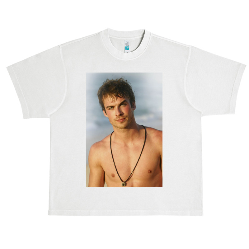 Ian Damon Shirtless Salvatore Urban Heavy T-shirt | Artistshot