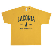 Laconia New Hampshire Nh Vintage Athletic Navy Sports Design Premium T Urban Heavy T-shirt | Artistshot