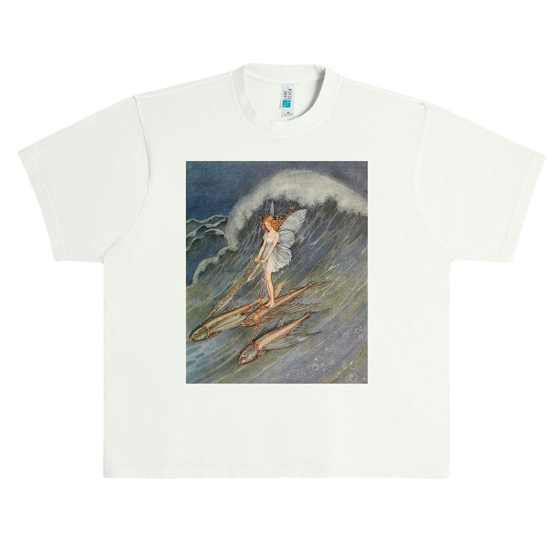 Flower Fairy On A Wave Urban Heavy T-shirt | Artistshot