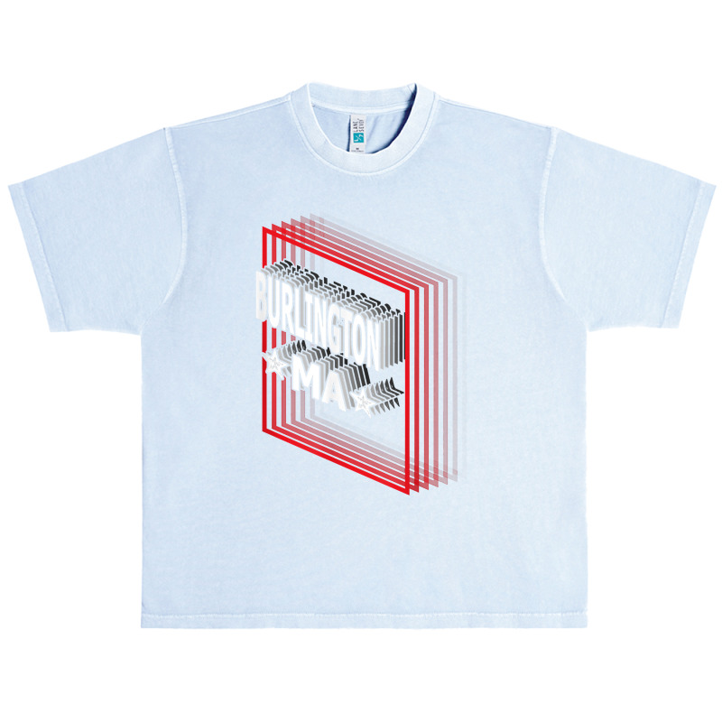 Retro Vaporwave Burlington Massachusetts Ma T Shirt Urban Heavy T-shirt | Artistshot