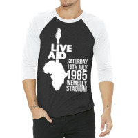 1985 Live Aid Rock 3/4 Sleeve Shirt | Artistshot