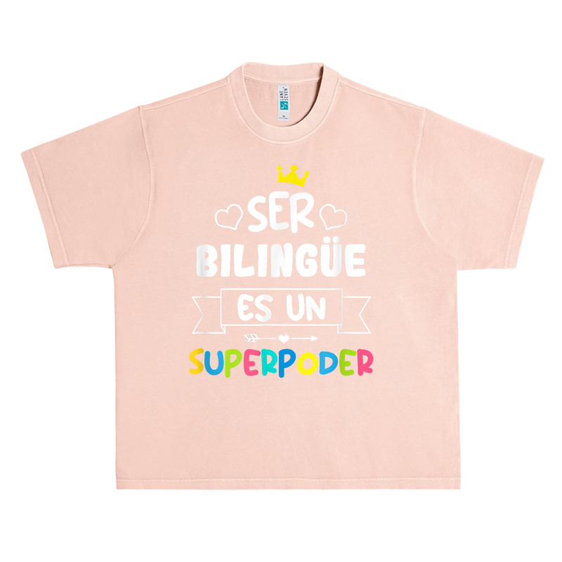 Ser Bilingue Es Un Superpoder Funny Maestra Spanish Teacher T Shirt Urban Heavy T-shirt by gellisjkbegayphe | Artistshot