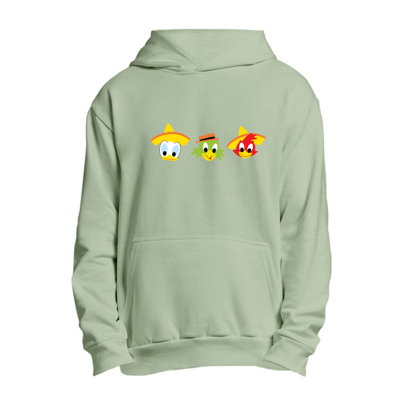 The Three Caballeros Urban Pullover Hoodie by usermomm1e | Artistshot