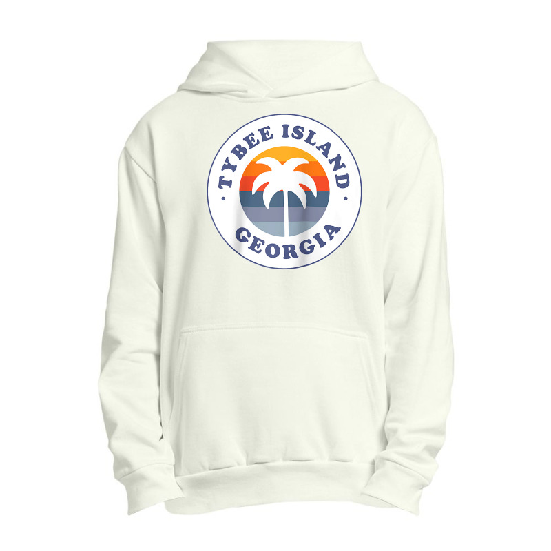 Tybee Island Georgia Ga Palm Tree Beach Vacation Souvenirs Raglan Base Urban Pullover Hoodie by WirtzRichard | Artistshot