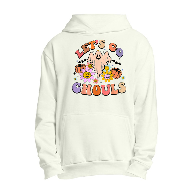 Groovy Let's Go Ghouls Floral Ghost Hippie Halloween Costume Character Urban Pullover Hoodie | Artistshot