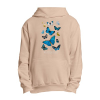 Butterflies In My Stomach Blue Butterfly Soft Aesthetic Urban Pullover Hoodie | Artistshot