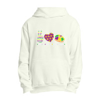 Peace Love King Cake Funny Mardi Gras Party Carnival Gift Day Gift Urban Pullover Hoodie | Artistshot