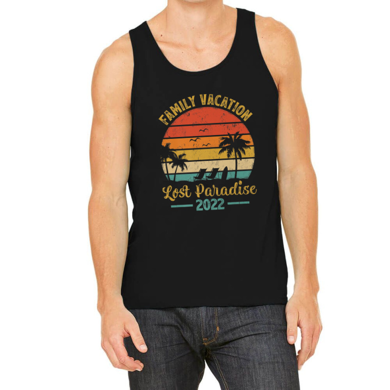 Family Vacation 2022 Palm Tree Vintage Lost Paradise Beach Premium Tank Top by Yuh2105 | Artistshot