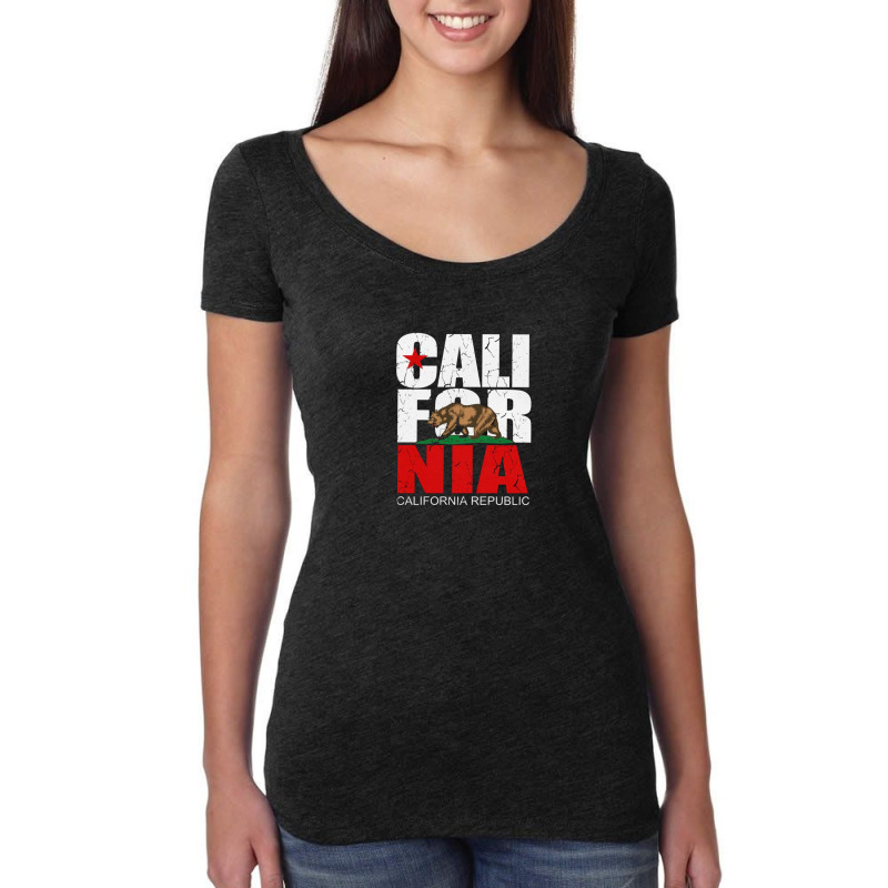 California Women's Triblend Scoop T-shirt by Disgus_Thing | Artistshot