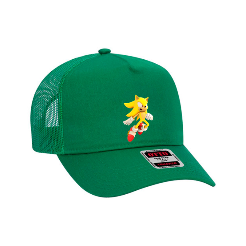 Yellow Hedgehog Jumps Aside Mesh Back Trucker Hat by KennethADavis | Artistshot