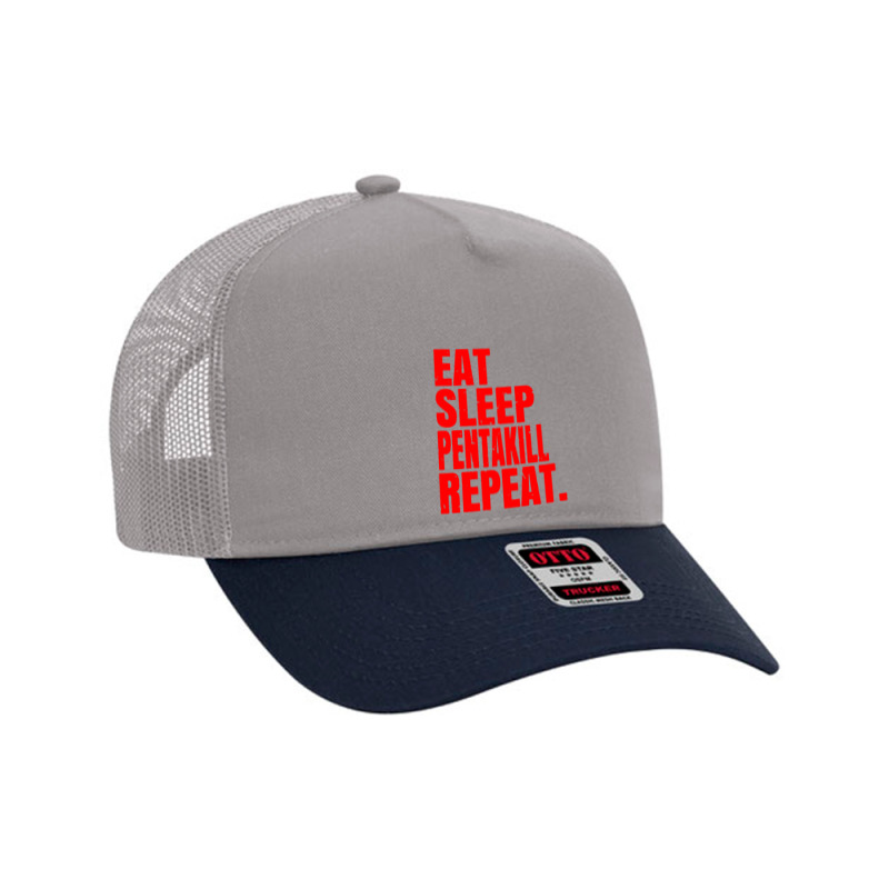 Eat Sleep Pentakill Repeat Mesh Back Trucker Hat by Gelica Hits | Artistshot