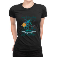 Family Vacation 2022 Retro Sunset Lost Paradise Beach Tank Top Ladies Fitted T-shirt | Artistshot