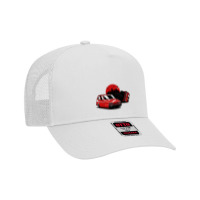 Red Reliant Robin Upside Down Mesh Back Trucker Hat | Artistshot