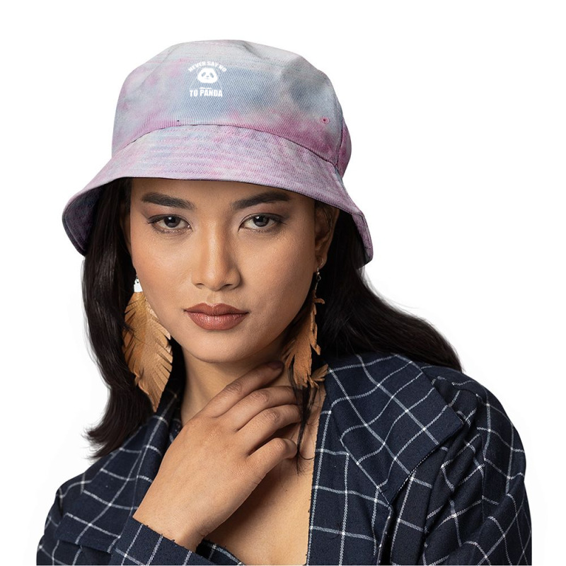 Never Say No To Panda Tie Dyed Bucket Hat by Specstore | Artistshot