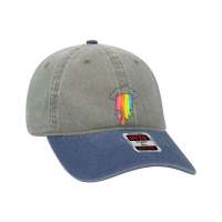 Cloud Overlay Rainbow Dyed Cap | Artistshot