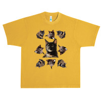 Tortie Cat Tortoiseshell Overload Multi Cat T Shirt Urban Heavy T-shirt | Artistshot