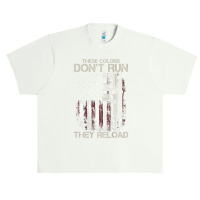 Gun American Flag Colors Don't Run They Reload (on Back) T Shirt Urban Heavy T-shirt | Artistshot