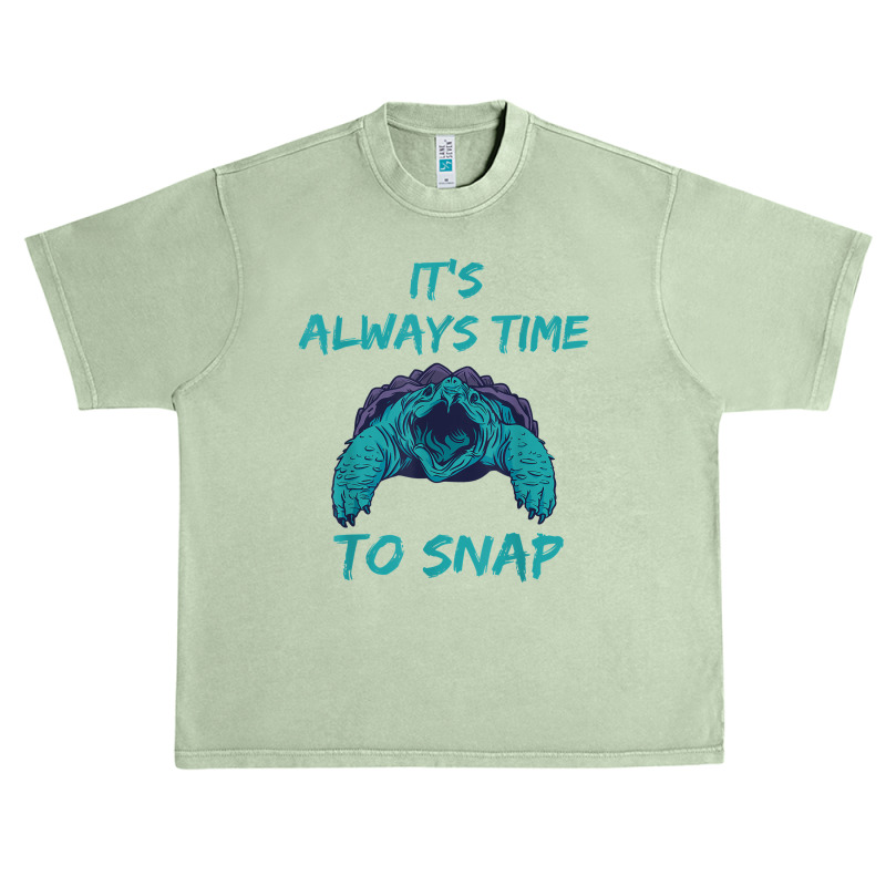 Aligator Snapping Turtle Time To Snap Snapping Turtle Lover T Shirt Urban Heavy T-shirt | Artistshot