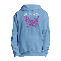 Hope For A Cure   Butterfly Gift Urban Pullover Hoodie | Artistshot