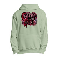 Disabled Adults T  Shirt Disabled Adults Awareness Ribbon Faith Over F Urban Pullover Hoodie | Artistshot