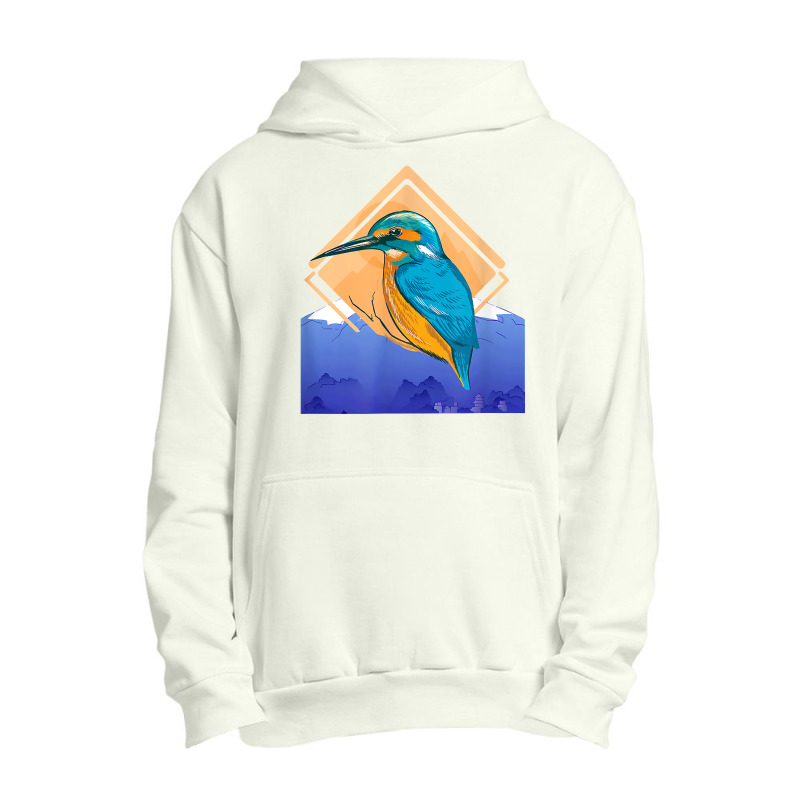 King Fisher Set Over Mountain In Spring Urban Pullover Hoodie | Artistshot