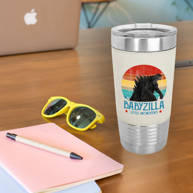 Personalised Matching Daddy And Me, Dadzilla Father Of The Monsters, F Leatherette Tumbler | Artistshot