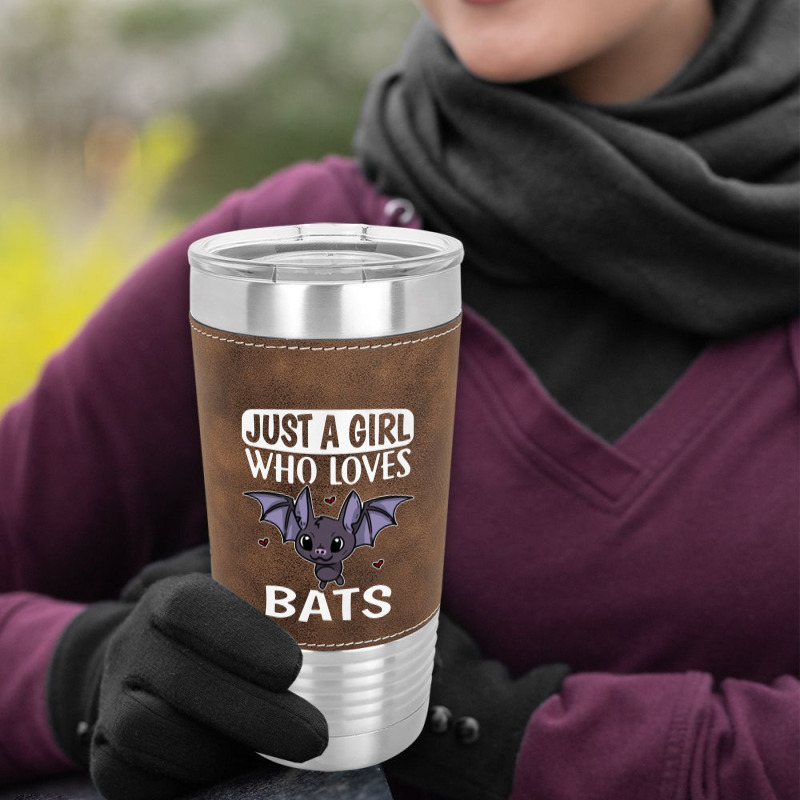 Just A Girl Who Loves Bats Cute Bat Costume Leatherette Tumbler | Artistshot