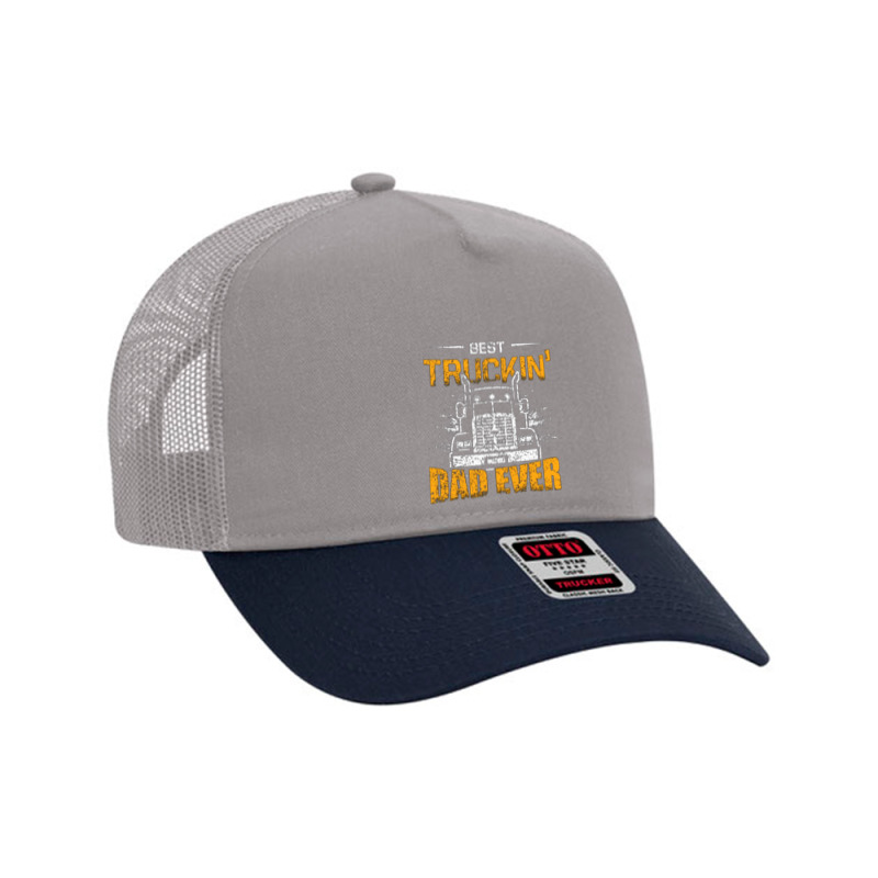 Best Truckin' Dad Ever Mesh Back Trucker Hat by Rosataylor | Artistshot