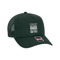 Electronics Engineer Because Badass Isn't A Job Title Mesh Back Trucker Hat | Artistshot