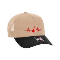 Heartbeat Electric Guitar Mesh Back Trucker Hat | Artistshot