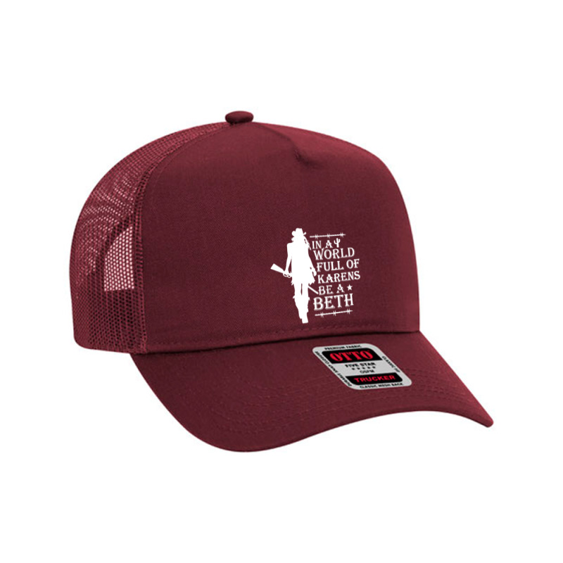 In A World Full Of Woman Mesh Back Trucker Hat | Artistshot