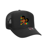 Juneteenth Celebrating 1865 Cute Black Girls Kids Foam Trucker Hat | Artistshot