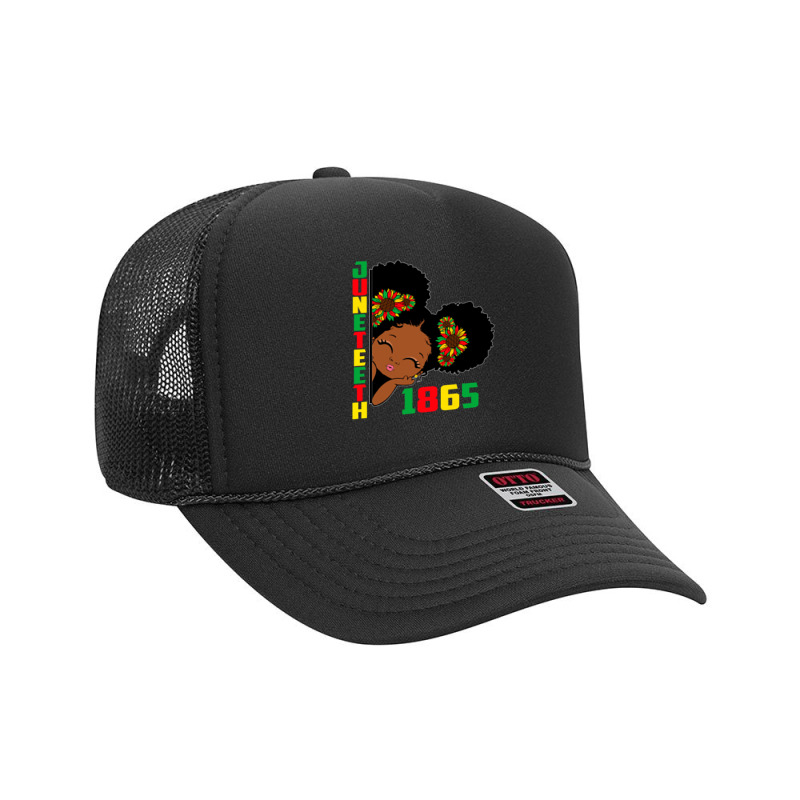 Juneteenth Celebrating 1865 Cute Black Girls Kids Foam Trucker Hat by nhan0105 | Artistshot