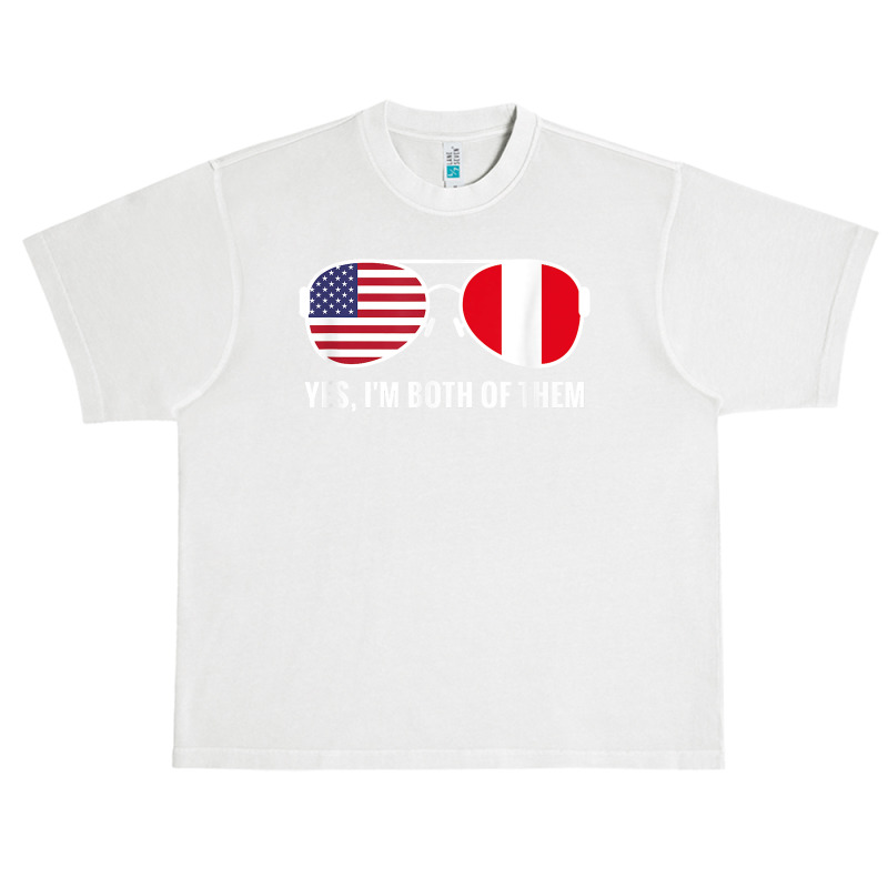 Usa Peru Flag Sunglasses Peruvian Americans T Shirt Urban Heavy T-shirt | Artistshot